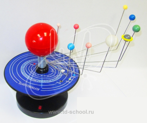Движущаяся модель Солнечной системы для уроков географии