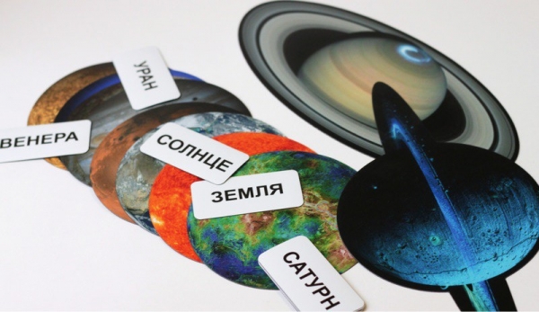Набор магнитных карточек Солнечная система