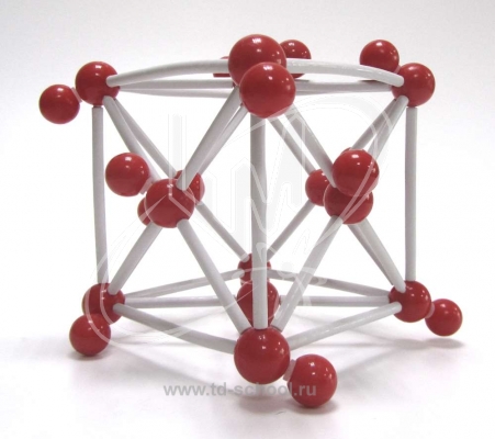 Модель кристаллической решетки йода